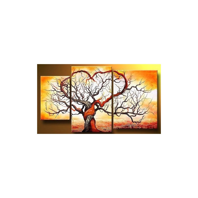 Fire Tree Abstract oil painting on sale!