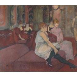 Salon de la Rue des Moulins 1894 by Henri de Toulouse-Lautrec-Art...