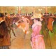 Training of the New Girls by Valentin at the Mouling Rouge 1890 by Henri de Toulouse-Lautrec-Art gallery oil painting