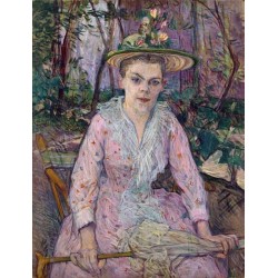 Woman with an Umbrella 1889 by Henri de Toulouse-Lautrec-Art...