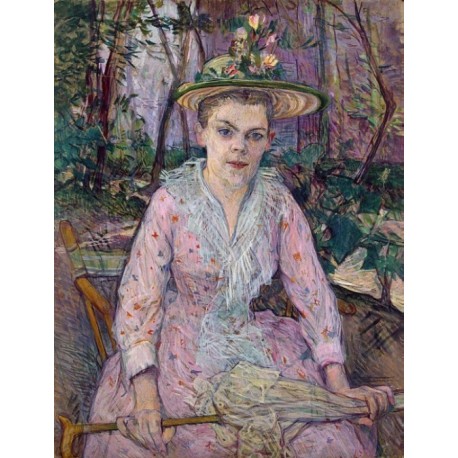 Woman with an Umbrella 1889 by Henri de Toulouse-Lautrec-Art...