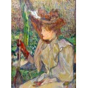 Woman with Gloves 1891 by Henri de Toulouse-Lautrec-Art gallery...