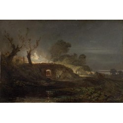 A Lime Kiln at Coalbrookdale 1797 by Joseph Mallord William Turner...