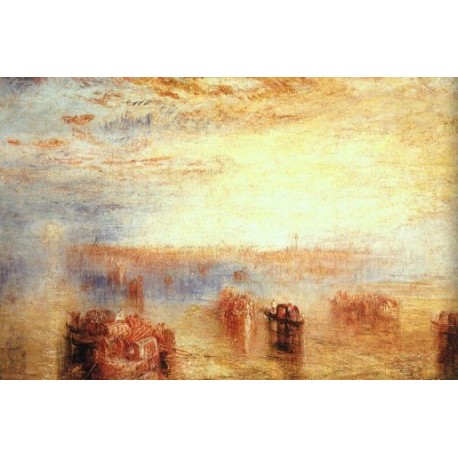 Approach to Venice 1843 by Joseph Mallord William Turner - Art gallery oil painting reproductions