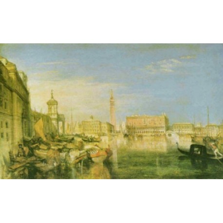 Bridge of Sighs, Ducal Palace and Customs house Venice 1833 by Joseph Mallord William Turner