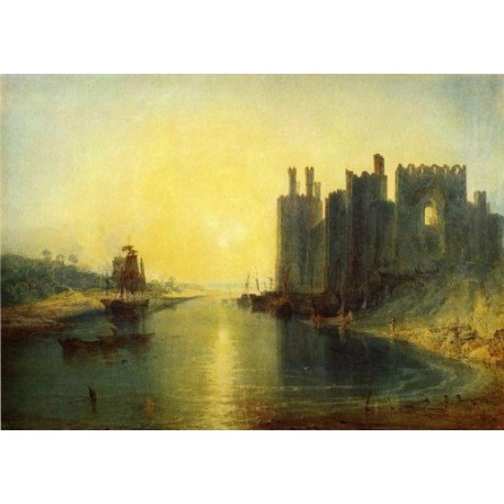 Caernarvon Castle by Joseph Mallord William Turner - Art gallery oil painting reproductions