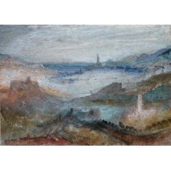 Extensive View of a Lake by Joseph Mallord William Turner -Art...