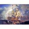 The Battle of Trafalgar by Joseph Mallord William Turner - Art gallery oil painting reproductions