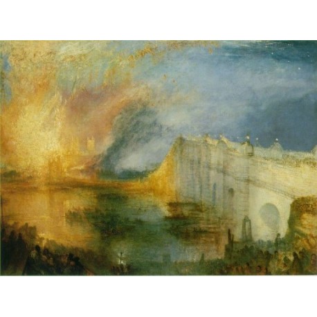 The Burning of the Houses of Lords and Commons by Joseph Mallord...