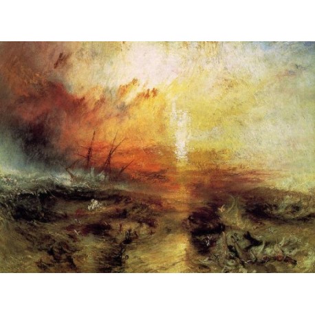 William Turner-Joseph-Mallord-William-Turner-The-Slave-Ship-Art gallery oil painting reproductions