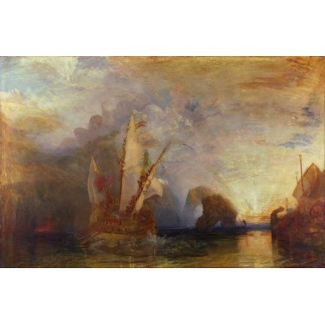 Ulysses deriding Polyphemus Homer Odyssey by Joseph Mallord...