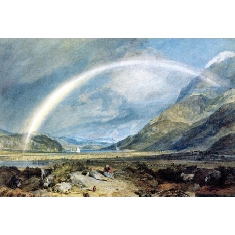 Kilchern Castle with the Cruchan Ben Mountains- Scotland Noon by Joseph Mallord William Turner - oil paintings 
