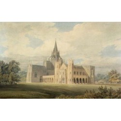 Perspective View of Fonthill Abbey from the South West 1799 by Joseph Mallord William Turner - Art gallery oil painting