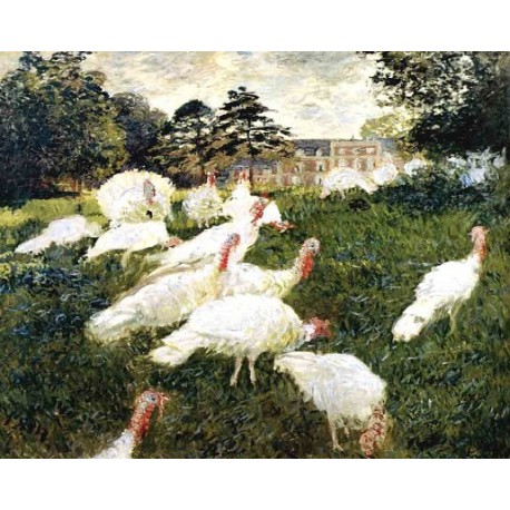 The Turkeys by Claude Oscar Monet - Art gallery oil painting...