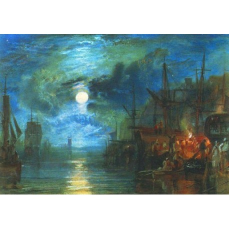 Shields on the River Tyne by Joseph Mallord William Turner-Art gallery oil painting reproductions