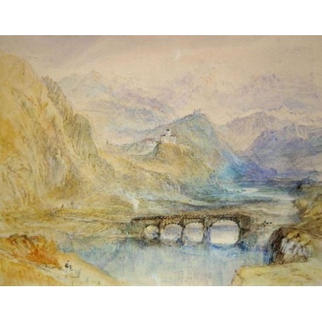 The Domleschg Valley by Joseph Mallord William Turner - Art...