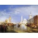 Venice-The Dogana and San Giorgio Maggiore 1834 by Joseph Mallord William Turner - Art gallery oil painting reproductions