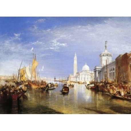 Venice-The Dogana and San Giorgio Maggiore 1834 by Joseph Mallord...