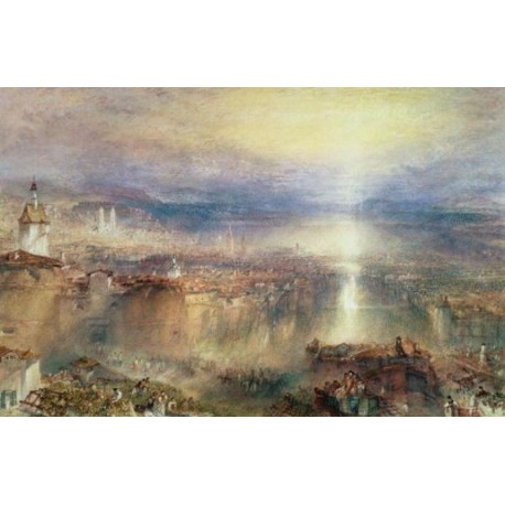 Zurich by Joseph Mallord William Turner - Art gallery oil painting...