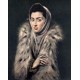 Lady with a Fur by El Greco-Art gallery oil painting reproductions