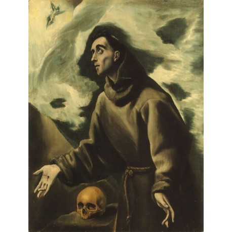 St Francis Receiving the Stigmata by El Greco-Art gallery oil...