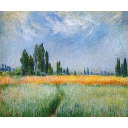 The Wheatfield by Claude Oscar Monet - Art gallery oil painting reproductions