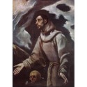 The Ecstasy of St Francis by El Greco-Art gallery oil painting...