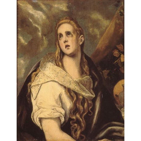 The Penitent Magdalen by El Greco-Art gallery oil painting reproductions
