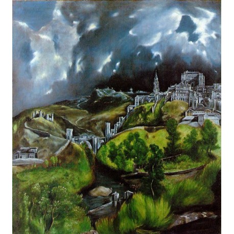 View of Toledo by El Greco – Oil Painting on Canvas