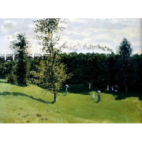 Train In the Country by Claude Oscar Monet - Art gallery oil...