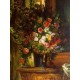 Bouquet of Flowers on a Console by Eugène Delacroix-Art gallery oil painting reproductions