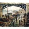 Unloading Coal by Claude Oscar Monet - Art gallery oil painting...