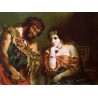 Cleopatra and the Peasant by Eugène Delacroix-Art gallery oil...