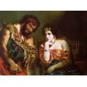 Cleopatra and the Peasant by Eugène Delacroix-Art gallery oil painting reproductions