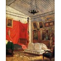 Count de Mornays Apartment - Oil Painting by Delacroix