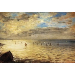 The Sea from the Heights of Dieppe by Eugene-Delacroix-Art gallery...
