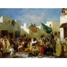Fanatics of Tangier by Eugène Delacroix-Art gallery oil painting...