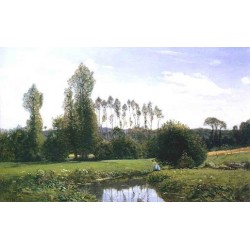 View at Rouelles le Havre by Claude Oscar Monet - Art gallery oil...