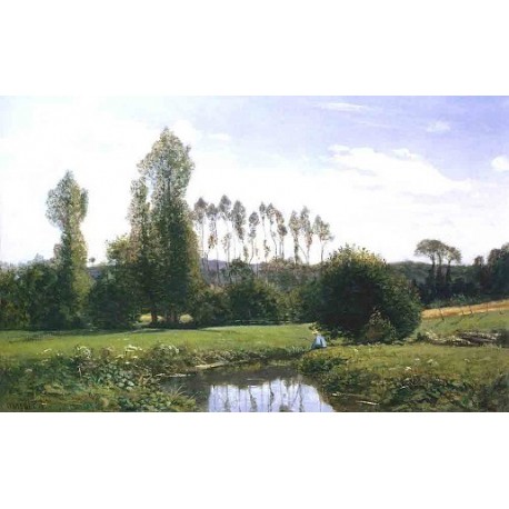 View at Rouelles le Havre by Claude Oscar Monet - Art gallery oil...