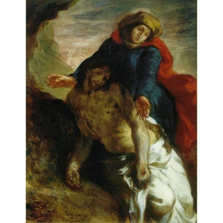 Pieto by  Eugène Delacroix-Art gallery oil painting reproductions