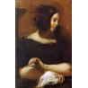 Portrait of George Sand by Eugène Delacroix-Art gallery oil...