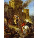 The Abduction of Rebecca 1858 by Eugène Delacroix-Art gallery oil...