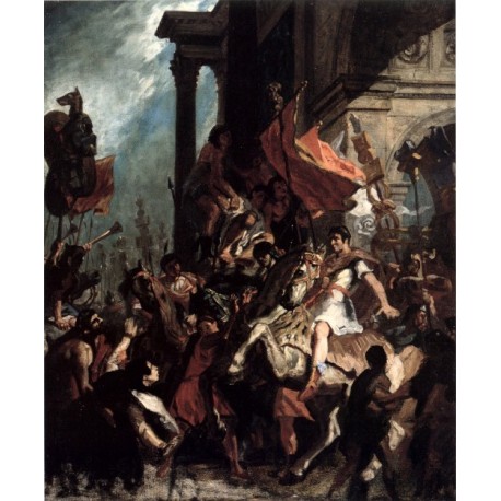 The Justice of Trajan 1858 by Eugène Delacroix-Art gallery oil...