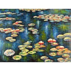 Water Lilies 2 by Claude Oscar Monet - Art gallery oil painting...