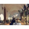 Breakfast in the Loggia 1910 by John Singer Sargent - Art gallery oil painting reproductions