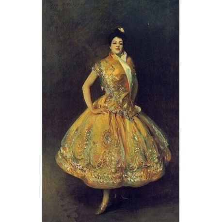 Carmencita 1890 by John Singer Sargent - Art gallery oil painting reproductions