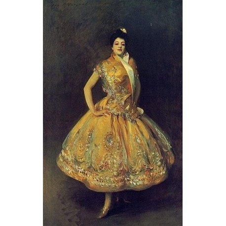 Carmencita 1890 by John Singer Sargent - Art gallery oil painting...