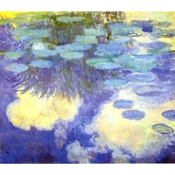 Water Lilies 3 by Claude Oscar Monet - Art gallery oil painting...