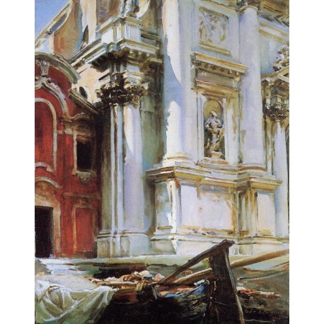 Church of St. Stae, Venice 1913 by John Singer Sargent - Art gallery oil painting reproductions