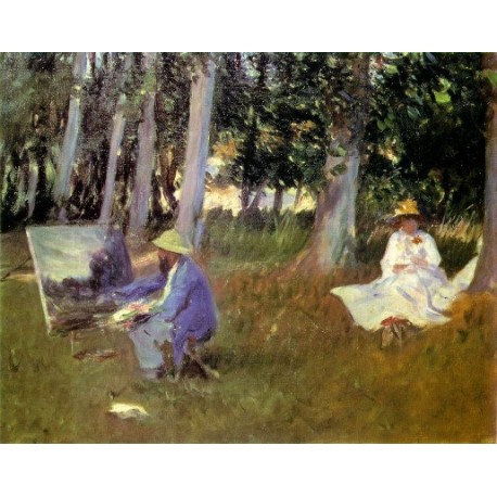 Claude Monet Painting 1887 by John Singer Sargent - Art gallery oil painting reproductions